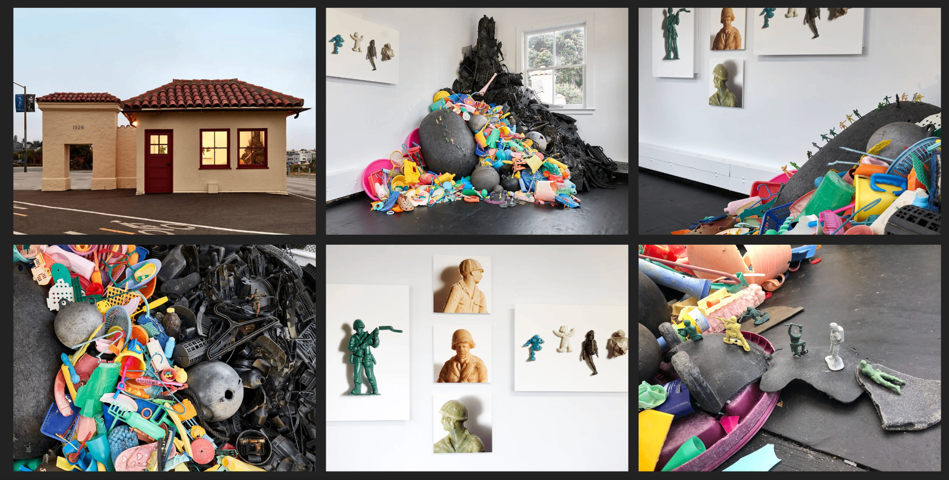 The Guardhouse Program — installation views and works from FOR-SITE's rotating exhibition at Fort Mason