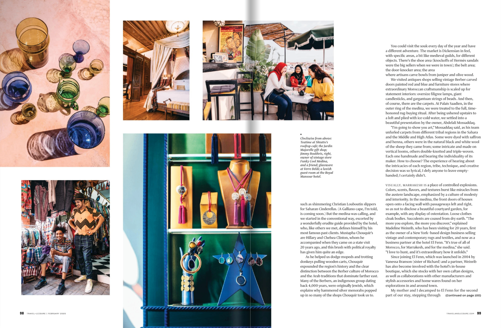 Travel + Leisure — Marrakesh medina craft and design spread